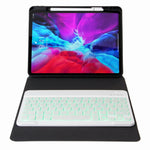 H-102S 單色背光藍牙鍵盤皮套，帶後方三折支架，適用於 iPad 10.2 2020 & 2019 / Pro 10.5 吋，適用於 iPad 9.7 2018 & 2017，適用於 iPad Pro 11 吋 2021 & 2020 & 2018 / Air 2020 10.9 吋