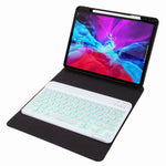 H-102S 單色背光藍牙鍵盤皮套，帶後方三折支架，適用於 iPad 10.2 2020 & 2019 / Pro 10.5 吋，適用於 iPad 9.7 2018 & 2017，適用於 iPad Pro 11 吋 2021 & 2020 & 2018 / Air 2020 10.9 吋