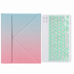 H-102S 單色背光藍牙鍵盤皮套，帶後方三折支架，適用於 iPad 10.2 2020 & 2019 / Pro 10.5 吋，適用於 iPad 9.7 2018 & 2017，適用於 iPad Pro 11 吋 2021 & 2020 & 2018 / Air 2020 10.9 吋