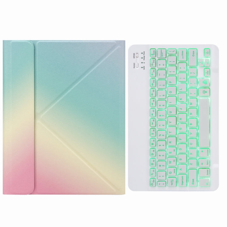 H-102S 單色背光藍牙鍵盤皮套，帶後方三折支架，適用於 iPad 10.2 2020 & 2019 / Pro 10.5 吋，適用於 iPad 9.7 2018 & 2017，適用於 iPad Pro 11 吋 2021 & 2020 & 2018 / Air 2020 10.9 吋