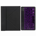 H-102S 單色背光藍牙鍵盤皮套，帶後方三折支架，適用於 iPad 10.2 2020 & 2019 / Pro 10.5 吋，適用於 iPad 9.7 2018 & 2017，適用於 iPad Pro 11 吋 2021 & 2020 & 2018 / Air 2020 10.9 吋