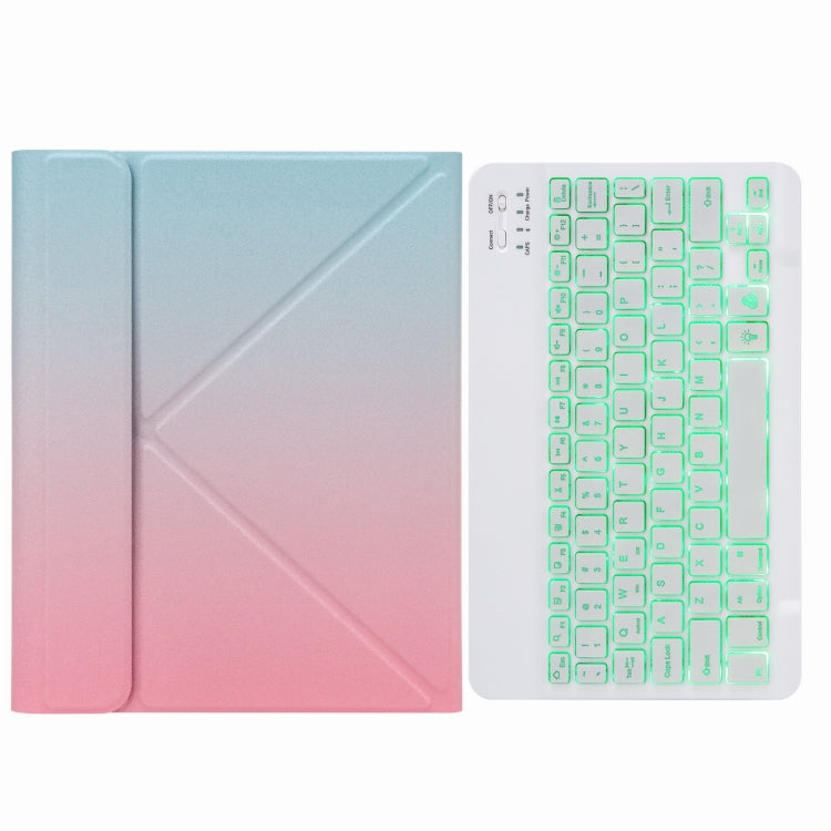 H-102S 單色背光藍牙鍵盤皮套，帶後方三折支架，適用於 iPad 10.2 2020 & 2019 / Pro 10.5 吋，適用於 iPad 9.7 2018 & 2017，適用於 iPad Pro 11 吋 2021 & 2020 & 2018 / Air 2020 10.9 吋