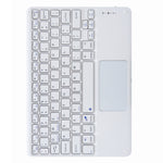 H-097C 觸控藍牙鍵盤皮套，帶後方三折支架，適用於 iPad 9.7 2018 & 2017，適用於 iPad Pro 11 吋 2021 & 2020 & 2018 / Air 2020 10.9 吋