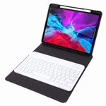 H-102 藍牙鍵盤皮套，帶後方三折支架，適用於 iPad 10.2 2020 & 2019 / Pro 10.5 吋，適用於 iPad 9.7 2018 & 2017，適用於 iPad Pro 11 吋 2021 & 2020 & 2018 / Air 2020 10.9 吋