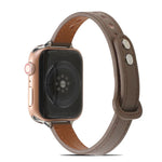 雙鉚釘皮革錶帶，適用於 Apple Watch 系列，7 41mm / 6&SE&5&4 40mm / 3&2&1 38mm，7 45mm / 6&SE&5&4 44mm / 3&2&1 42mm