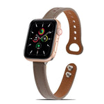 雙鉚釘皮革錶帶，適用於 Apple Watch 系列，7 41mm / 6&SE&5&4 40mm / 3&2&1 38mm，7 45mm / 6&SE&5&4 44mm / 3&2&1 42mm