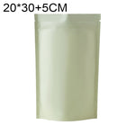 100 PCS/Set Matte Aluminum Foil Snack Stand-up Pouch, 20x30+5cm