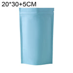 100 PCS/Set Matte Aluminum Foil Snack Stand-up Pouch, 20x30+5cm
