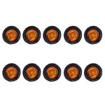 10 in 1 Truck Trailer LED Round Side Marker Lamp, A5010 Red Light, A5011 Amber Light, A5012 White Light, A5013 Red + Amber Light