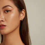 S925純銀竹子耳扣女款耳環，竹子