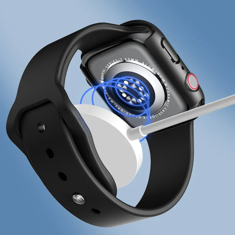ROCK 2 合 1 PC 框架 + 強化玻璃保護殼，適用於 Apple Watch Series 9 / 8 / 7 41mm，適用於 Apple Watch Series 9 / 8 / 7 45mm