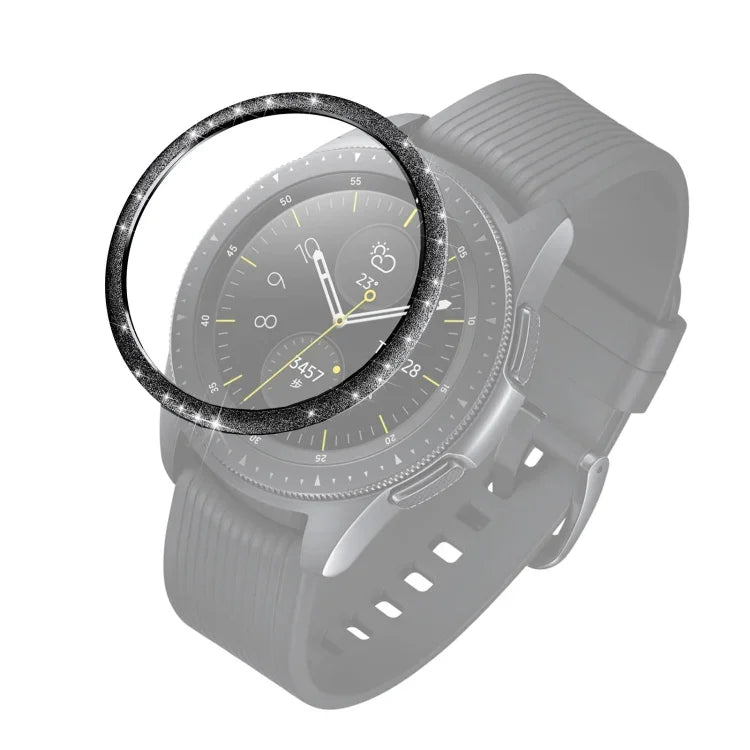 閃粉不鏽鋼錶圈，適用於 Samsung Galaxy Watch 42mm