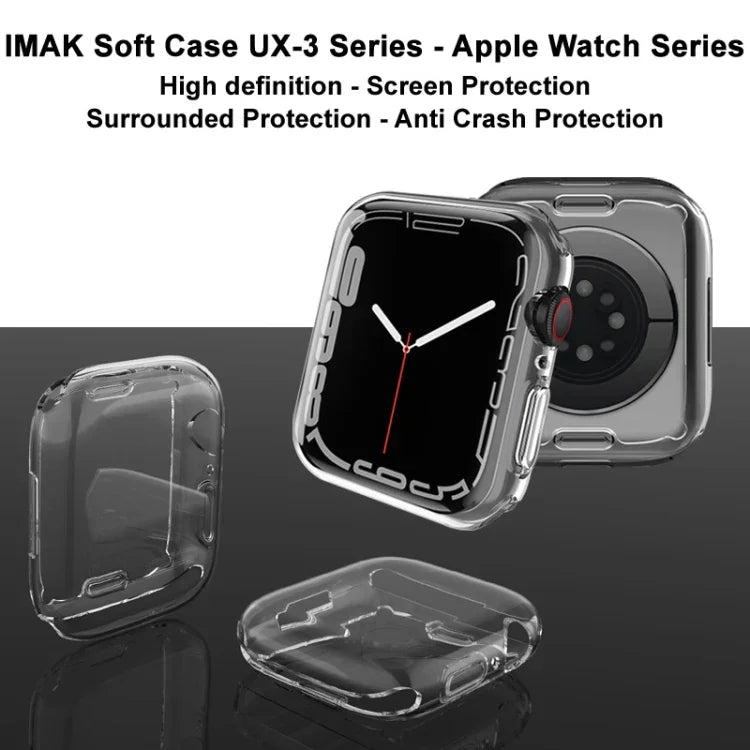 imak UX-3 系列 TPU 保護殼，適用於 Apple Watch Series 9 / 8 / 7 41mm，適用於 Apple Watch Series 9 / 8 / 7 41mm，適用於 Apple Watch Series 9 / 8 / 7 45mm