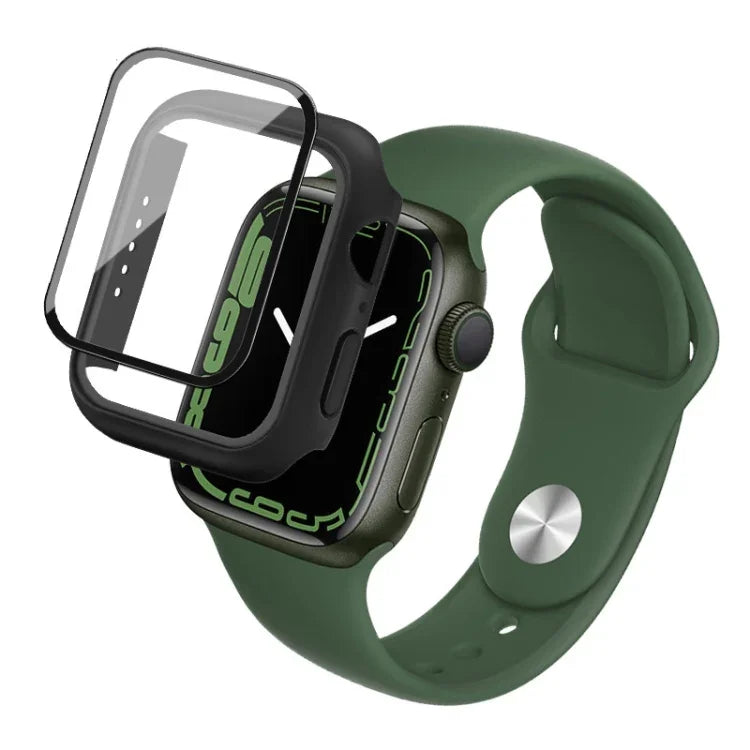 imak PC 錶殼附強化玻璃膜，適用於 Apple Watch Series 9 / 8 / 7 41mm，適用於 Apple Watch Series 9 / 8 / 7 45mm
