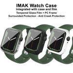 imak PC 錶殼附強化玻璃膜，適用於 Apple Watch Series 9 / 8 / 7 41mm，適用於 Apple Watch Series 9 / 8 / 7 45mm
