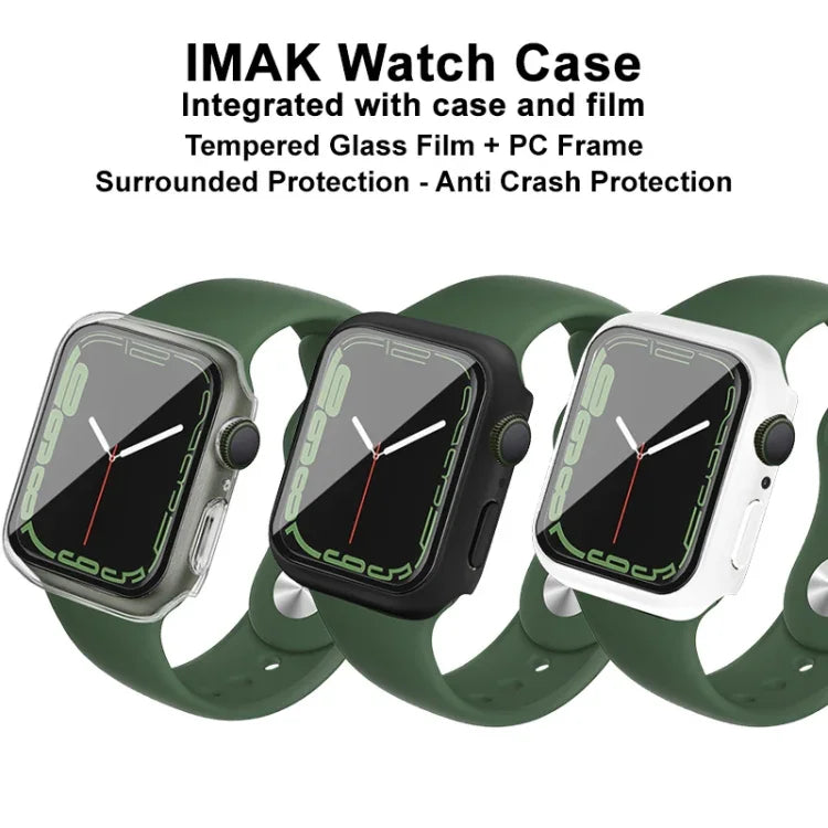 imak PC 錶殼附強化玻璃膜，適用於 Apple Watch Series 9 / 8 / 7 41mm，適用於 Apple Watch Series 9 / 8 / 7 45mm
