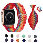 W 紋理尼龍錶帶，適用於 Apple Watch Series，7 41mm / 6&SE&5&4 40mm / 3&2&1 38mm，7 45mm / 6&SE&5&4 44mm / 3&2&1 42mm
