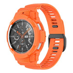 碳纖維運動矽膠一體式錶帶，適用於 Samsung Galaxy Watch4 Classic 42mm
