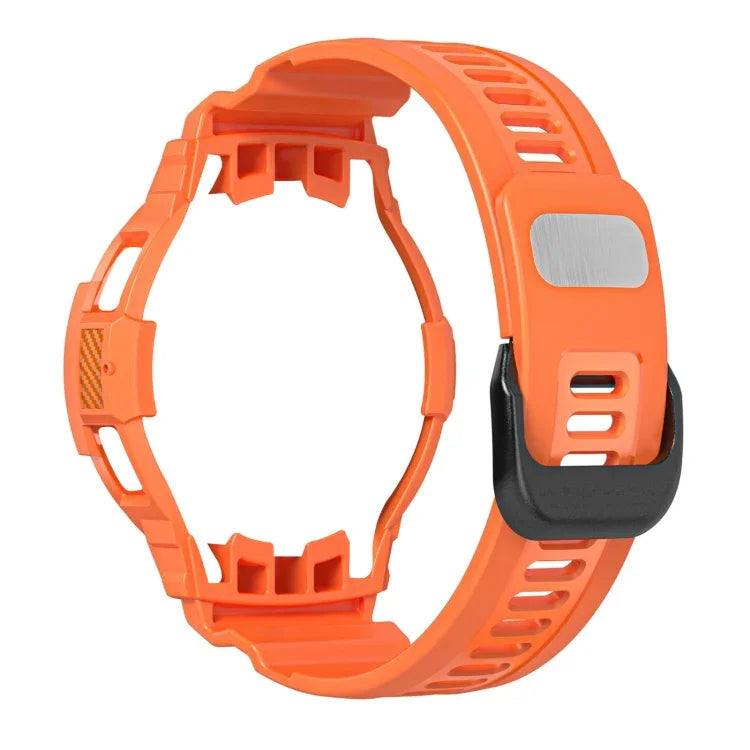 碳纖維運動矽膠一體式錶帶，適用於 Samsung Galaxy Watch4 Classic 42mm