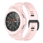 碳纖維運動矽膠一體式錶帶，適用於 Samsung Galaxy Watch4 Classic 42mm