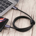 140W USB 2.0 USB-C / Type-C 公對 USB-C / Type-C 公編織數據線，1米、1.5米、2米
