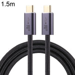 140W USB 2.0 USB-C / Type-C 公對 USB-C / Type-C 公編織數據線，1米、1.5米、2米