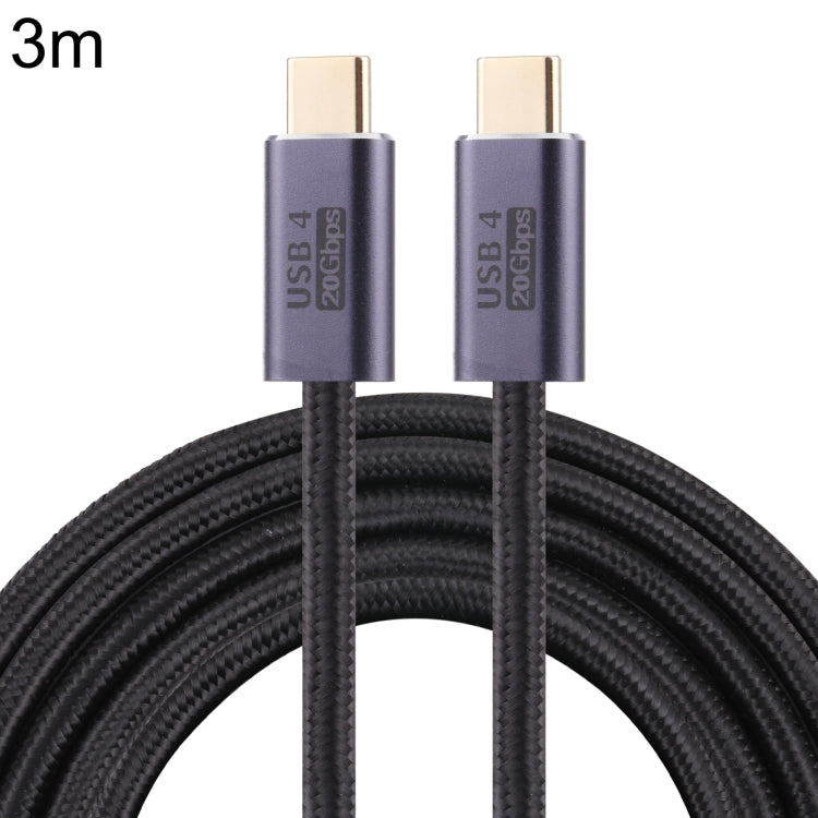 20Gbps USB 4 USB-C / Type-C 公對 USB-C / Type-C 公編織數據線，0.5米、1米、1.5米、2米、3米
