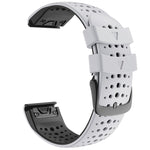 Two-color Silicone Quick Release Watchband, For Garmin Fenix 7, For Garmin Fenix 7X