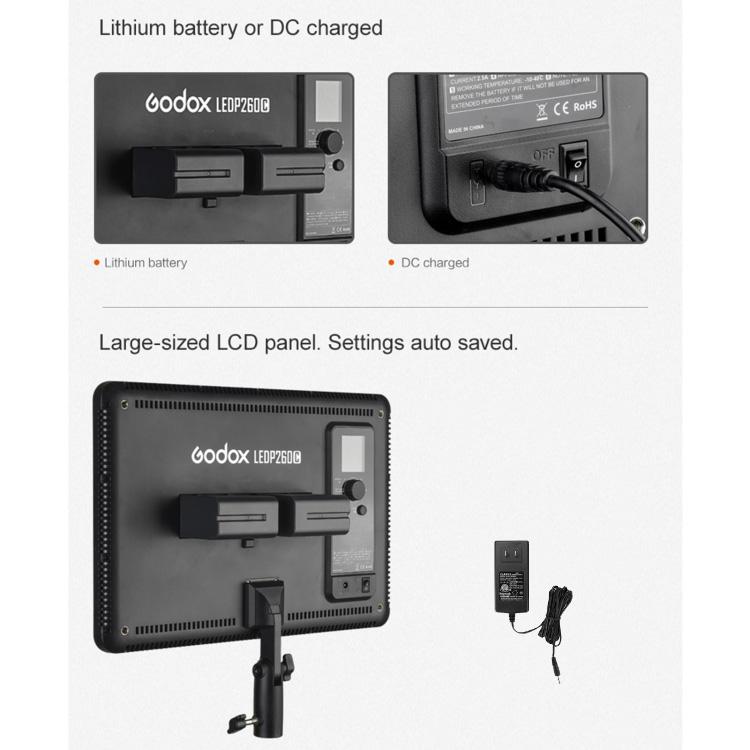 Godox LEDP260C LED影片拍攝燈，LEDP260C