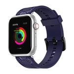 碳纖維紋理錶帶，適用於 Apple Watch 系列，7 41mm / 6&SE&5&4 40mm / 3&2&1 38mm，7 45mm / 6&SE&5&4 44mm / 3&2&1 42mm