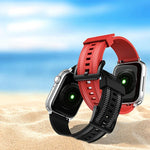 碳纖維紋理錶帶，適用於 Apple Watch 系列，7 41mm / 6&SE&5&4 40mm / 3&2&1 38mm，7 45mm / 6&SE&5&4 44mm / 3&2&1 42mm