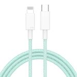 27W PD USB-C / Type-C 轉 8 Pin 快充編織數據線，線長：1m，27W