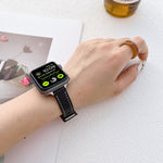 皮革錶帶，適用於Apple Watch Series，7 41mm / 6&SE&5&4 40mm / 3&2&1 38mm，7 45mm / 6&SE&5&4 44mm / 3&2&1 42mm