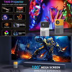 T400 100吋螢幕3000流明LED迷你投影機，基礎版，歐規插頭，基礎版，美規插頭，基礎版，英規插頭，基礎版，澳規插頭