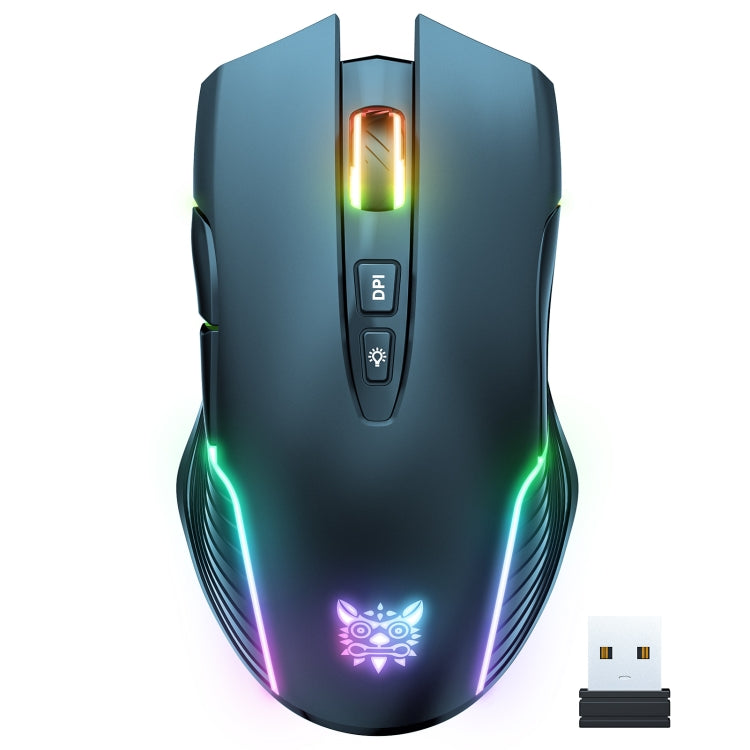 ONIKUMA CW905 2.4G RGB 燈光無線滑鼠，CW905 無線滑鼠（黑色），CW905 無線滑鼠（粉色），CW905 無線滑鼠（灰白色）