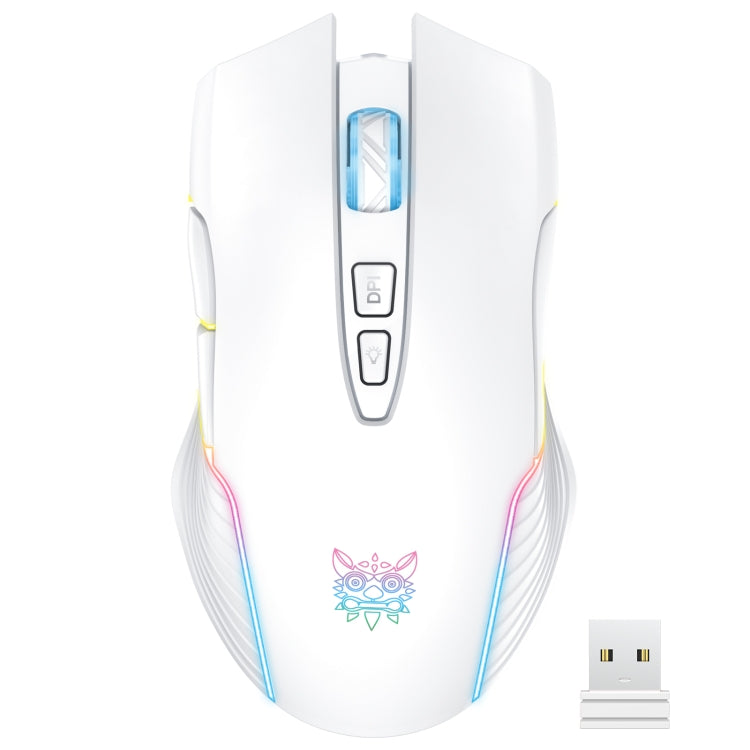 ONIKUMA CW905 2.4G RGB 燈光無線滑鼠，CW905 無線滑鼠（黑色），CW905 無線滑鼠（粉色），CW905 無線滑鼠（灰白色）
