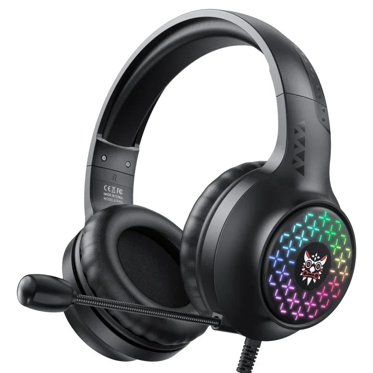 ONIKUMA X7 Pro USB + 3.5mm RGB 燈光遊戲有線耳機，X7 Pro