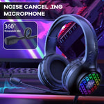 ONIKUMA X7 Pro USB + 3.5mm RGB 燈光遊戲有線耳機，X7 Pro