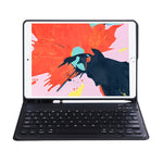 C-098B 糖果色皮膚觸感紋理藍牙鍵盤皮套附筆槽，C-098B