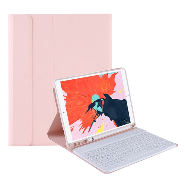 T098B 糖果色皮膚觸感紋理藍牙鍵盤皮套附筆槽，T098B，適用於 iPad Air 11 2024 / 2025 / Air 4 10.9 2020 / Air 5 10.9 2022