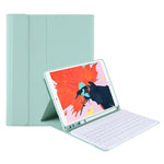 T098B 糖果色皮膚觸感紋理藍牙鍵盤皮套附筆槽，T098B，適用於 iPad Air 11 2024 / 2025 / Air 4 10.9 2020 / Air 5 10.9 2022