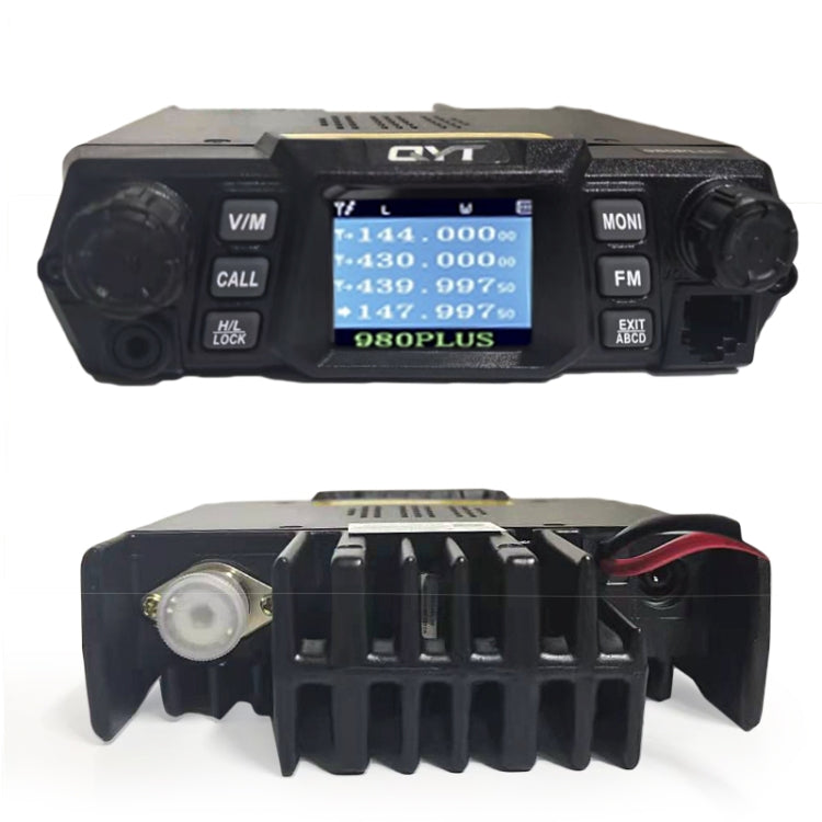 QYT KT-980 Plus 75W(VHF) / 55W(UHF) 雙頻車載移動無線電台，KT-980 Plus