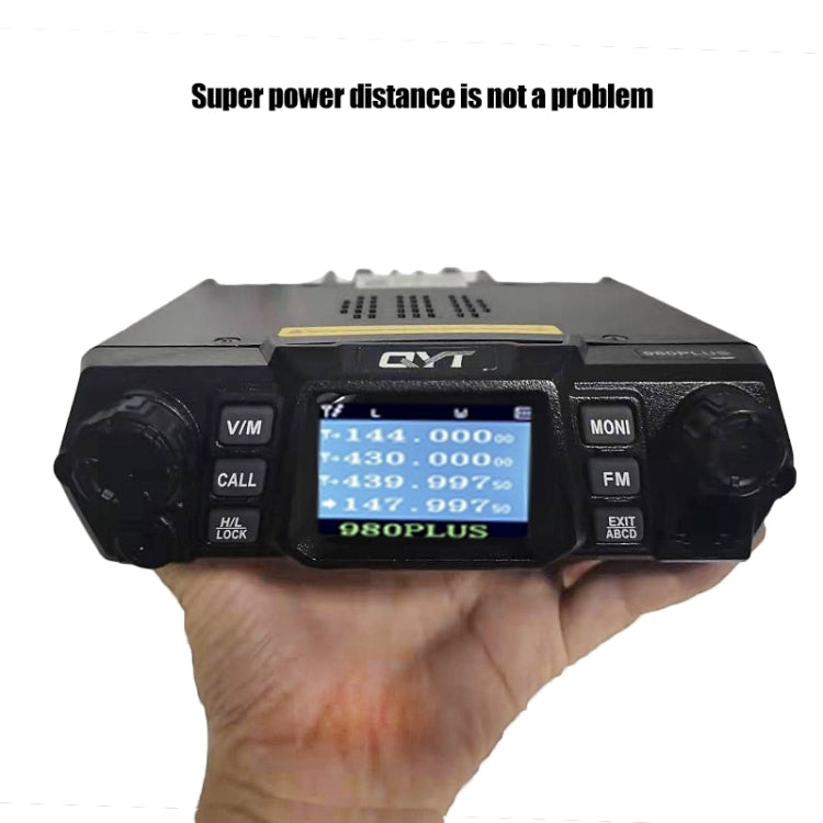 QYT KT-980 Plus 75W(VHF) / 55W(UHF) 雙頻車載移動無線電台，KT-980 Plus
