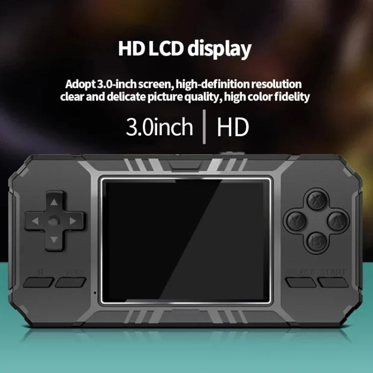 S8 3.0 吋螢幕經典掌上型遊戲機，內建 520 款遊戲，S8／軍綠色，S8／黑色，S8／藍色