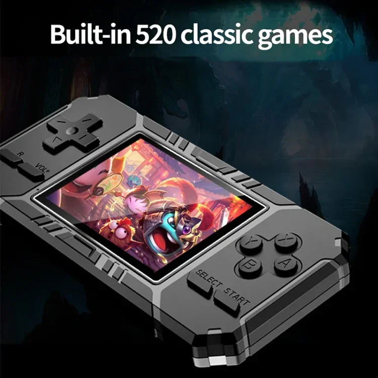 S8 3.0 吋螢幕經典掌上型遊戲機，內建 520 款遊戲，S8／軍綠色，S8／黑色，S8／藍色
