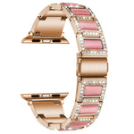 22mm Metal Opal Watchband For Apple Watch Series, 7 41mm / 6&SE&5&4 40mm / 3&2&1 38mm, 7 45mm / 6&SE&5&4 44mm / 3&2&1 42mm