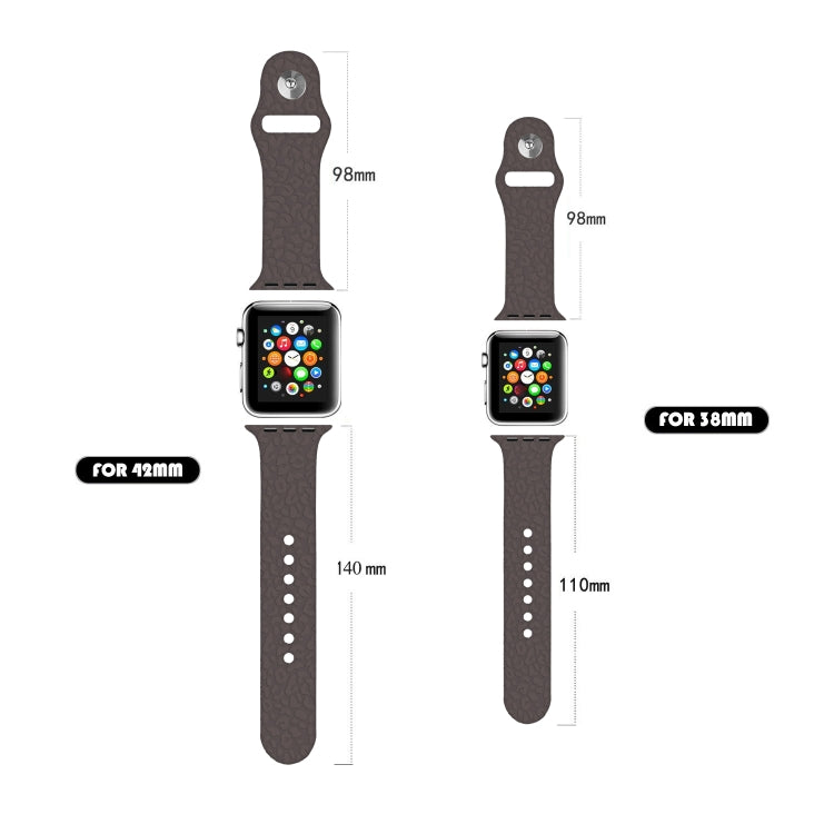 豹紋壓紋矽膠錶帶，適用於 Apple Watch 系列，7 41mm / 6&SE&5&4 40mm / 3&2&1 38mm，7 45mm / 6&SE&5&4 44mm / 3&2&1 42mm