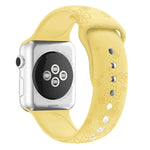 四葉草壓紋矽膠錶帶，適用於 Apple Watch 系列，7 45mm / 6&SE&5&4 44mm / 3&2&1 42mm，7 41mm / 6&SE&5&4 40mm / 3&2&1 38mm