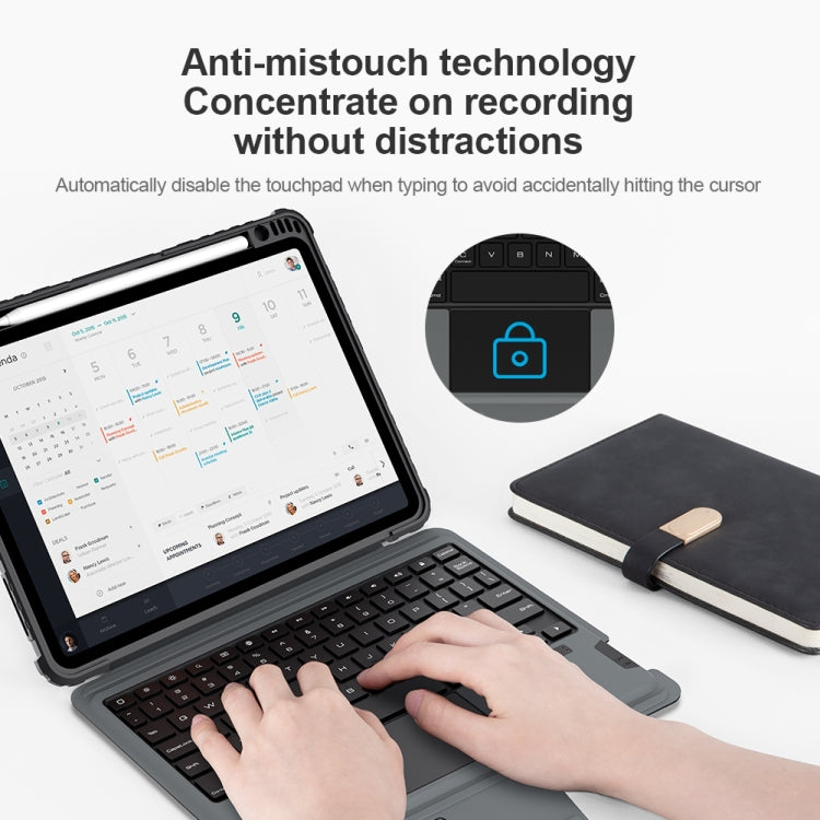 NILLKIN 藍牙觸控鍵盤智慧保護平板皮套，適用於 iPad Air 10.9 2020 / Air 4 / Air 5 / Pro 11 2020 / 2021 / 2022