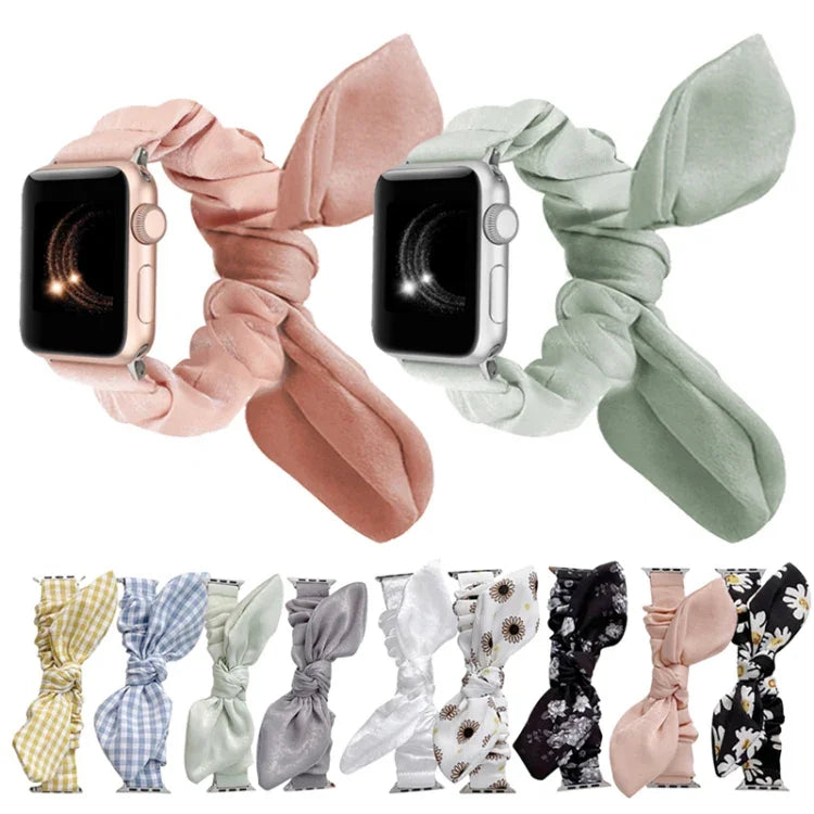 單圈彈性布料錶帶，適用於 Apple Watch 系列，7 41mm / 6&SE&5&4 40mm / 3&2&1 38mm，7 45mm / 6&SE&5&4 44mm / 3&2&1 42mm